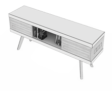 کتابخانه-و-ویترین-کوتاه-ویژه-اتاق-مدیر-عامل-آیفل-تیپ-6084-41 -  - https://mohitara.com