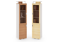 کمد-و-ویترین-با-دو-درب-چوبی-و-شیشه-ای-کوئیک-تیپ-6237-41 -  - https://mohitara.com