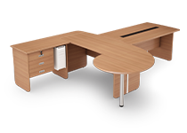 میز-مدیریت-با-کنفرانس-و-الحاقی-جانبی-کوئیک-تیپ-2346-41 -  - https://mohitara.com