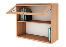 کمد-دیواری-با-درب-ویترینی-رو-به-بالا-مولتی-کیس-تیپ-6422-41 -  - https://mohitara.com