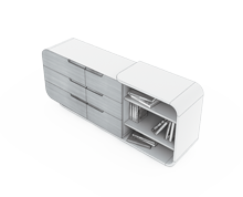 فایل-بایگانی-سه-کشو-با-قفسه-جانبی-برلیانت-تیپ-6906-41 -  - https://mohitara.com