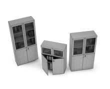 کمد-و-ویترین-با-چهار-درب-چوبی-و-شیشه-ای-مولتی-کیس-تیپ-6232-41 -  - https://mohitara.com